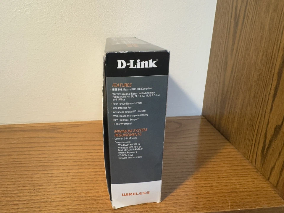 D-Link WBR-1310 54 Mbps 4-Port 10/100 Wireless G Router - Image 4 of 4