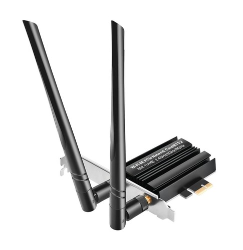 WiFi 6E AX3000 PCIe Network Card for PC with Heat Sink - Bluetooth 5.2, 802.11AX - Picture 4 of 4