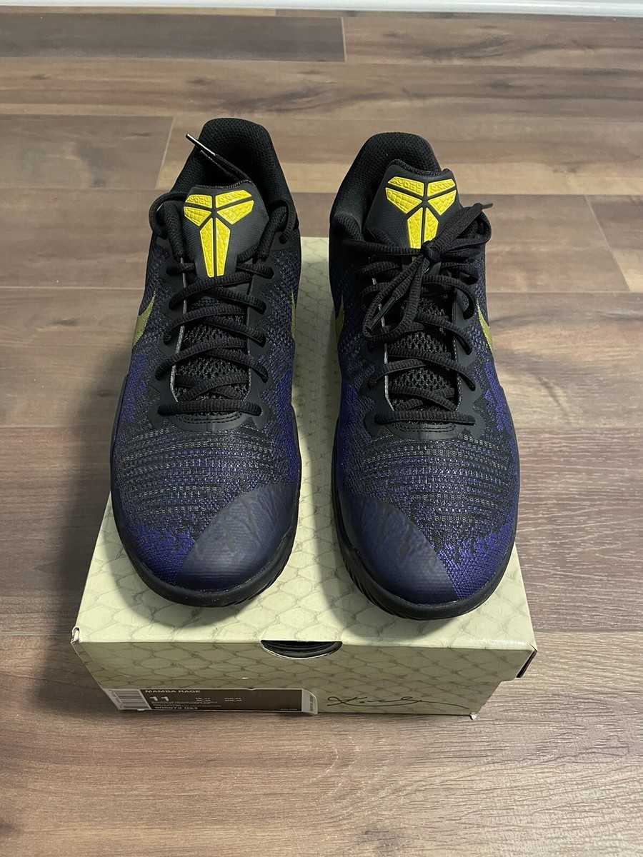 DS Nike Kobe Bryant Mamba Rage Black Purple Lakers Rare Men's Size