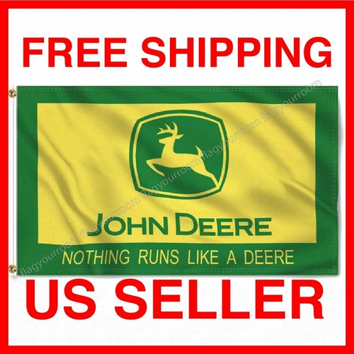 John Deere 3 x 5 Banner Flag 3X5 Banner Tractor Quality Farm Fast FREE Shipping - Picture 11 of 12