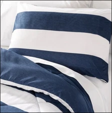 7 Piece- Circo RUGBY Reversible Comforter + Shams + Sheet Set Blue FULL ❤️NEW❤️