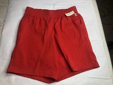 Vintage Russell Athletic Shorts Mens S Red Pockets NWT USA 50/50 Cotton/poly