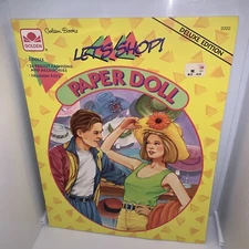 Let's Shop! Paper Doll 1994 Golden Books New Uncut #2000