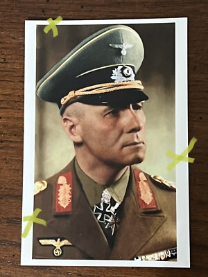 Rommel German General 4x6 WW2 photo reproduction Bolt Action FOW B1 | eBay