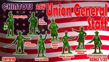 Chintoys 1/32 UNION GENERAL STAFF Ameican Civil War Figure Set