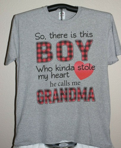 So, there is this BOY Who kinda stole my heart...Oma T-Shirt Large, grau - Bild 2 von 6