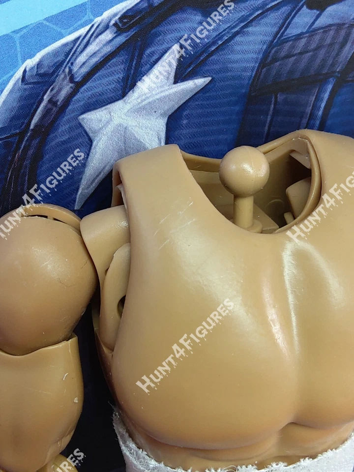 Figura de acción Hot Toys MMS240 Capitán América Edad de Oro 1/6 solo cuerpo desnudo Foto 3 de 4