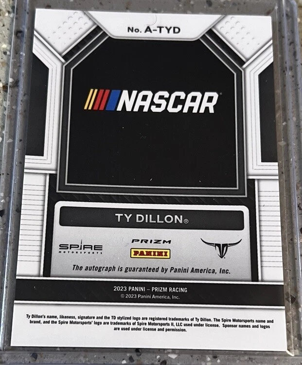 2023 Prizm NASCAR Ty Dillon Auto No. A-TYD! - Image 2 of 2
