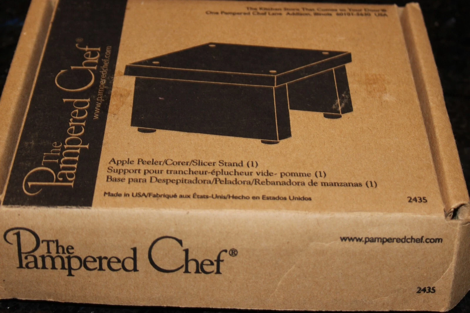 Pampered Chef Apple Peeler/Corer/Slicer Stand Item #2435 NIB
Opens in a new window or tab