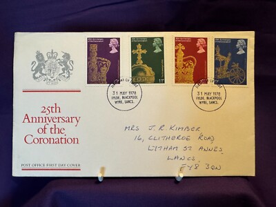 H.M. QUEEN ELIZABETH II 25th ANNIVERSARY OF THE CORONATION (1978) - POST OFF FDC