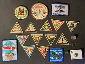 Girl Scouts Patches & Pins Lot 20 items