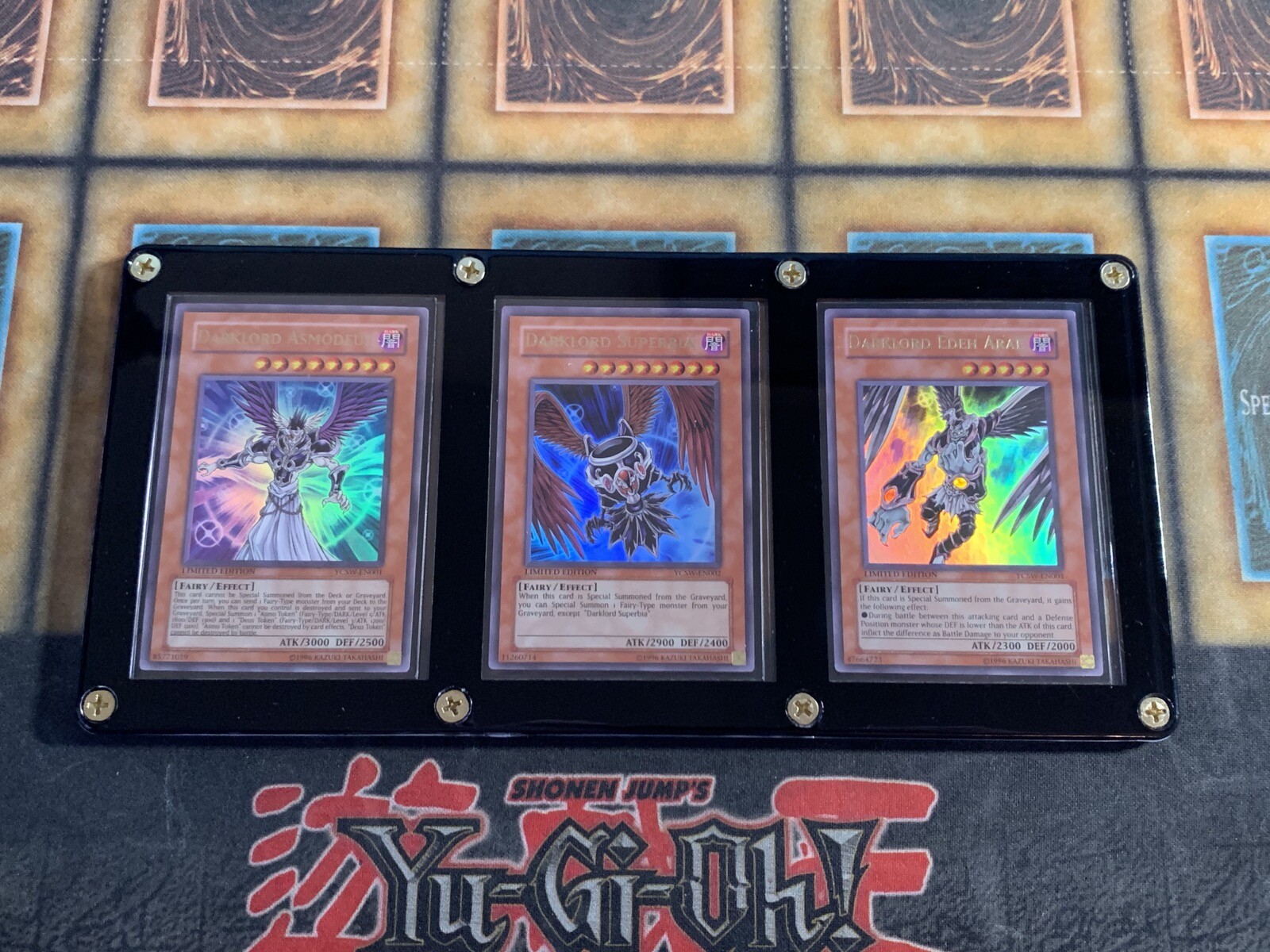 Yugioh Darklord Asmodeus Superbia Edeh Arae YCSW-EN001 002 003 ULTRA RARE SET
