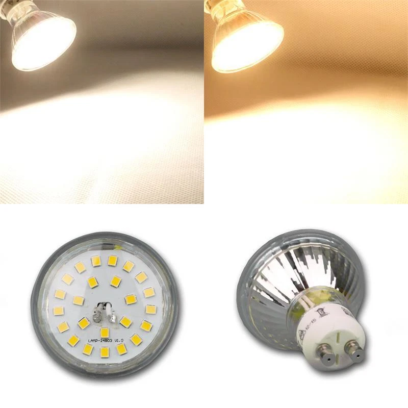 Strahler Leuchtmittel GU10/MR16, SMD LED 120° warm/neutral Birne Lampe Reflektor - Bild 4 von 4