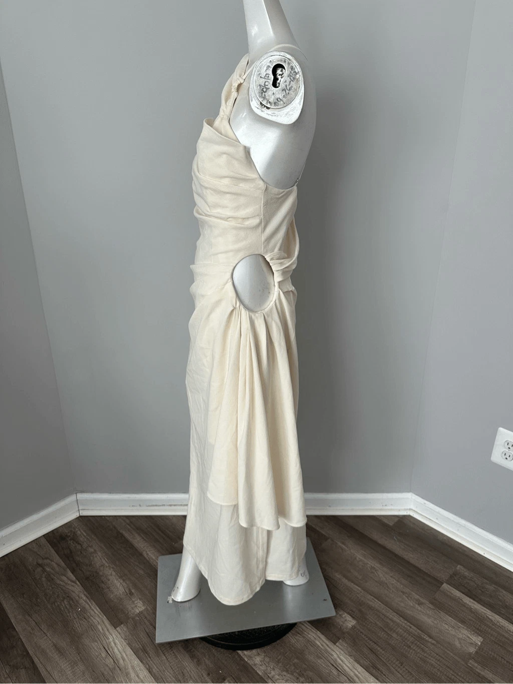 Abito midi JACQUEMUS La Robe Abanada in twill di lana