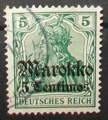 N°2421K STAMP GERMAN COLONIES MAROKKO CANCELED aus