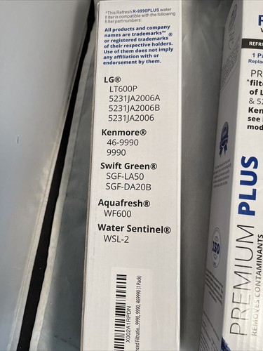 Refresh Replacement Water Filter - Fits LG Refresh R-9990 Refrigerators (3 Pack) - Picture 3 of 3