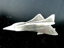 Vintage Metal Fighter Jet Airplane Belt Buckled Converted to Bolo No Cord