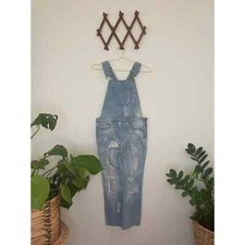 Distressed Jean Overalls