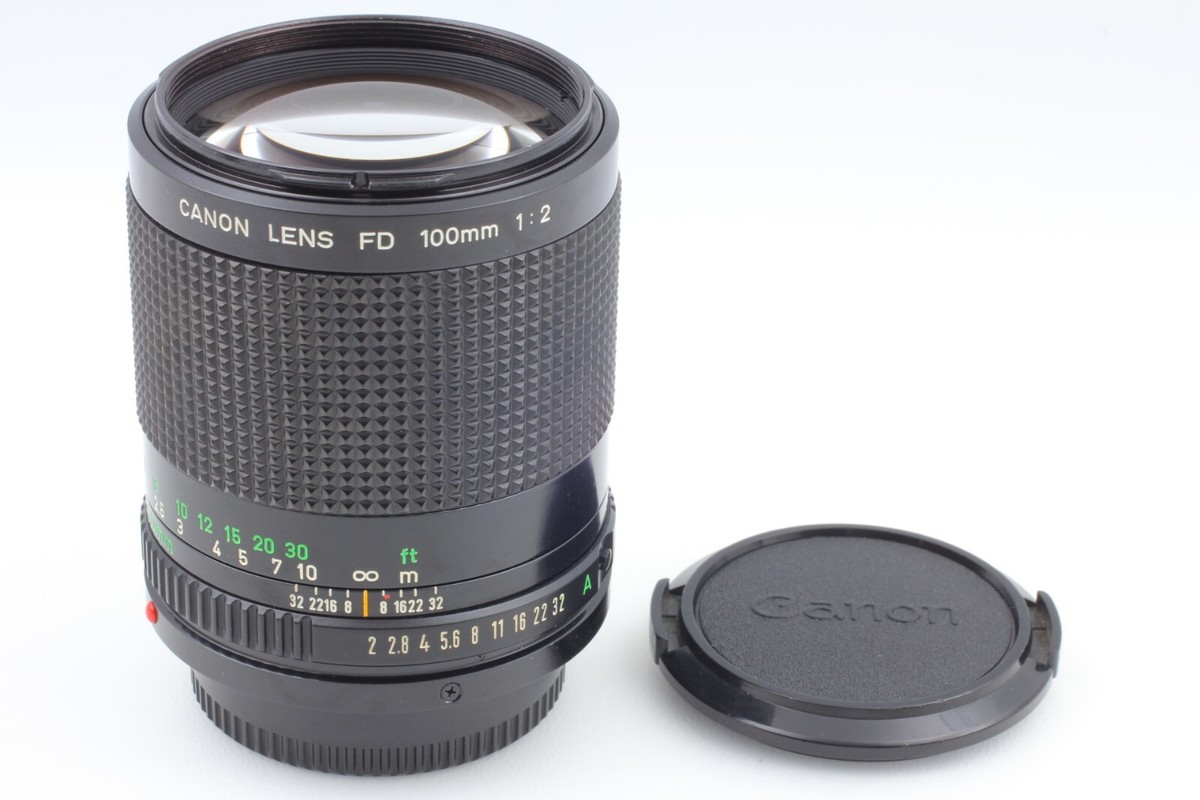 レンズ(単焦点) Canon New FD 100mm f/2 NFD MF Telephoto MINT] Canon New FD NFD 100mm f2 MF Telephoto Lens From JAPAN