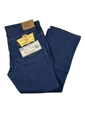 NOS VTG 1970s Levis 517 Saddleman Bootcut Orange Tab Jeans Indigo 