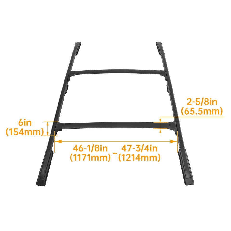 Roof Rack Cross Bar + Roof Side Rail For Honda Odyssey 2018-2025 Luggage Carrier Foto 2 de 4