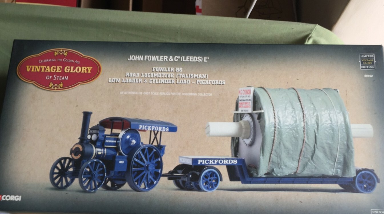 Corgi 80102 Fowler B6 Road Locomotive - Pickfords Tanker - Échelle 1:50 - Occasion Boîte