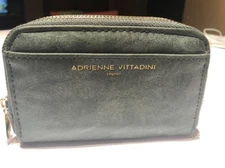 Adrienne Vittadini Mint Pebble Faux Leather Charging Wristlet