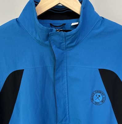 Cutter & Buck WeatherTec 1/4 Zip Jacket Blue Wind Water Resistant