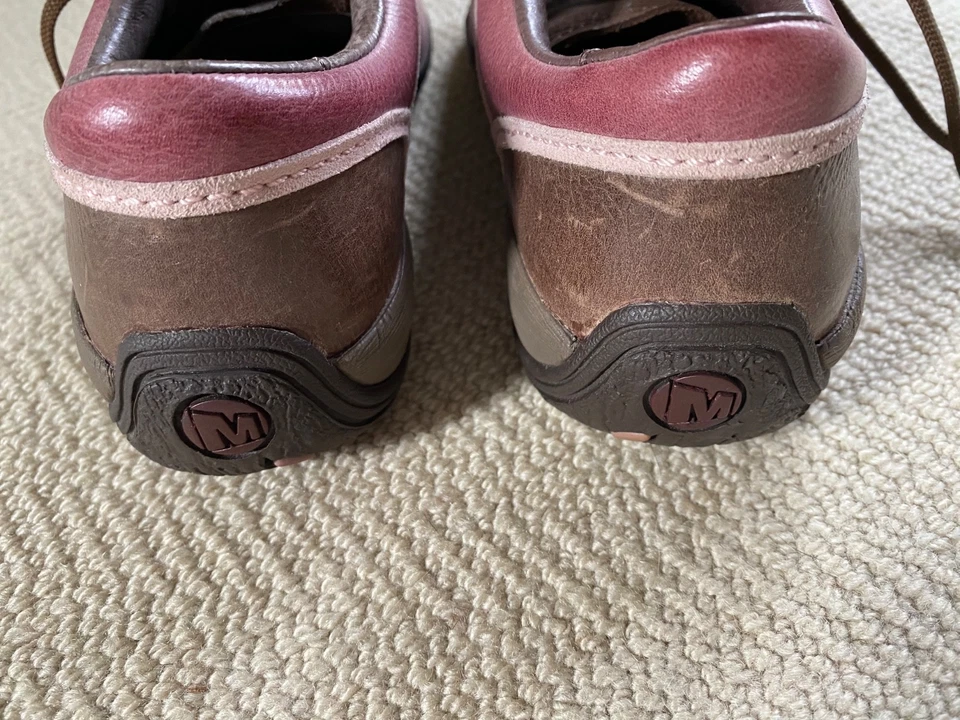 Zapatillas de senderismo Merrell Cypress para mujer de cuero marrón/malva talla 7 Foto 4 de 4