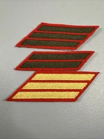 Vintage Lot Of 3 USMC US Marine Corps HASHMARKS 2 And 3 Bars Patches