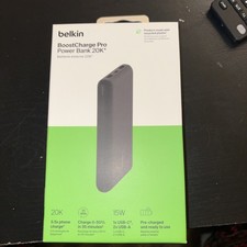 Belkin Boost Charge Black POWER BANK 20k - 20W PD, 2 USB, 1 USB-C Ports