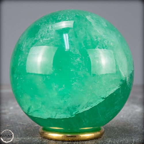 Natürliche Grüne Fluorit Kristallkugel, Spitzenqualität - 720,93g - 75mm - Bild 4 von 8