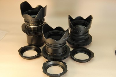 Set lenses : Helios 44-2, Mir 1B, Jupiter-11A  Cine mod PL 42M Camera mount