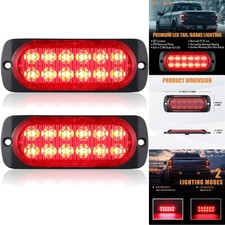2x Red Led Trailer Stop Brake Turn Tail Lights Waterproof Surface Mount 12v 4.4 2x Red Led Trailer Stop Brake Turn Tail Lights Waterproof Surface Mount 12v 4.4