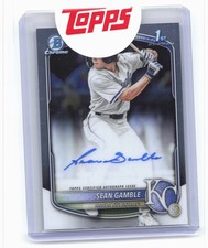 2025 Bowman Draft #CPA-SG Sean Gamble Chrome Prospect Autographs
