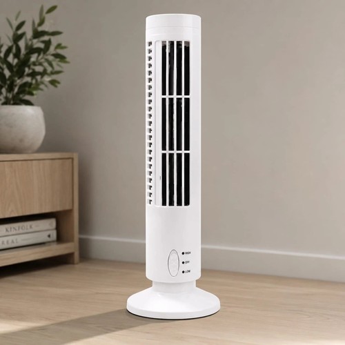 Bladeless Tower Fan Quiet Electric Standing Fan for Bedroom Office