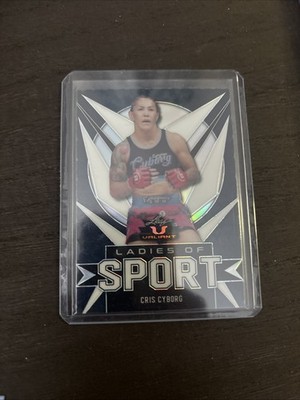 2021 CRIS CYBORG LEAF VALIANT LADIES OF SPORT  REFRACTOR #/75