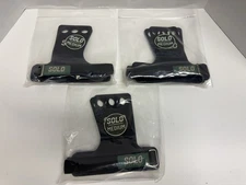 3 Pack 3 Hole Gymnastics Grips – CrossFit, Bars, Pull Ups, Hand Protection MED