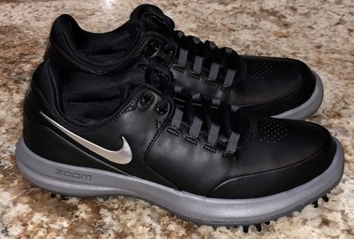 NIKE Air Zoom Accurate Black Dark Grey Silver Golf Shoes NEW Ladies Womens Sz 6