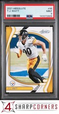 2021 PANINI ABSOLUTE #95 T.J. WATT POP 1 PSA 9