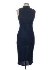 Adam Levine Women Blue Cocktail Dress L