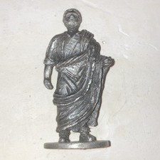 2inch High Metal Roman Bearded Senator Figure weighs 31.2grams