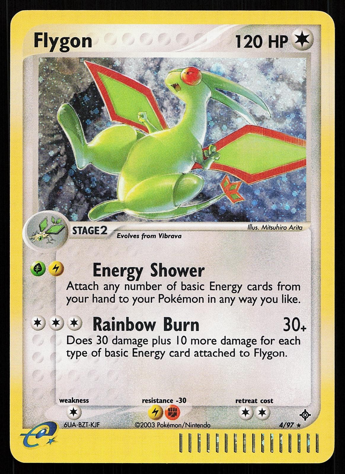 Flygon 4/97 Holo Rare Dragon Pokemon Card