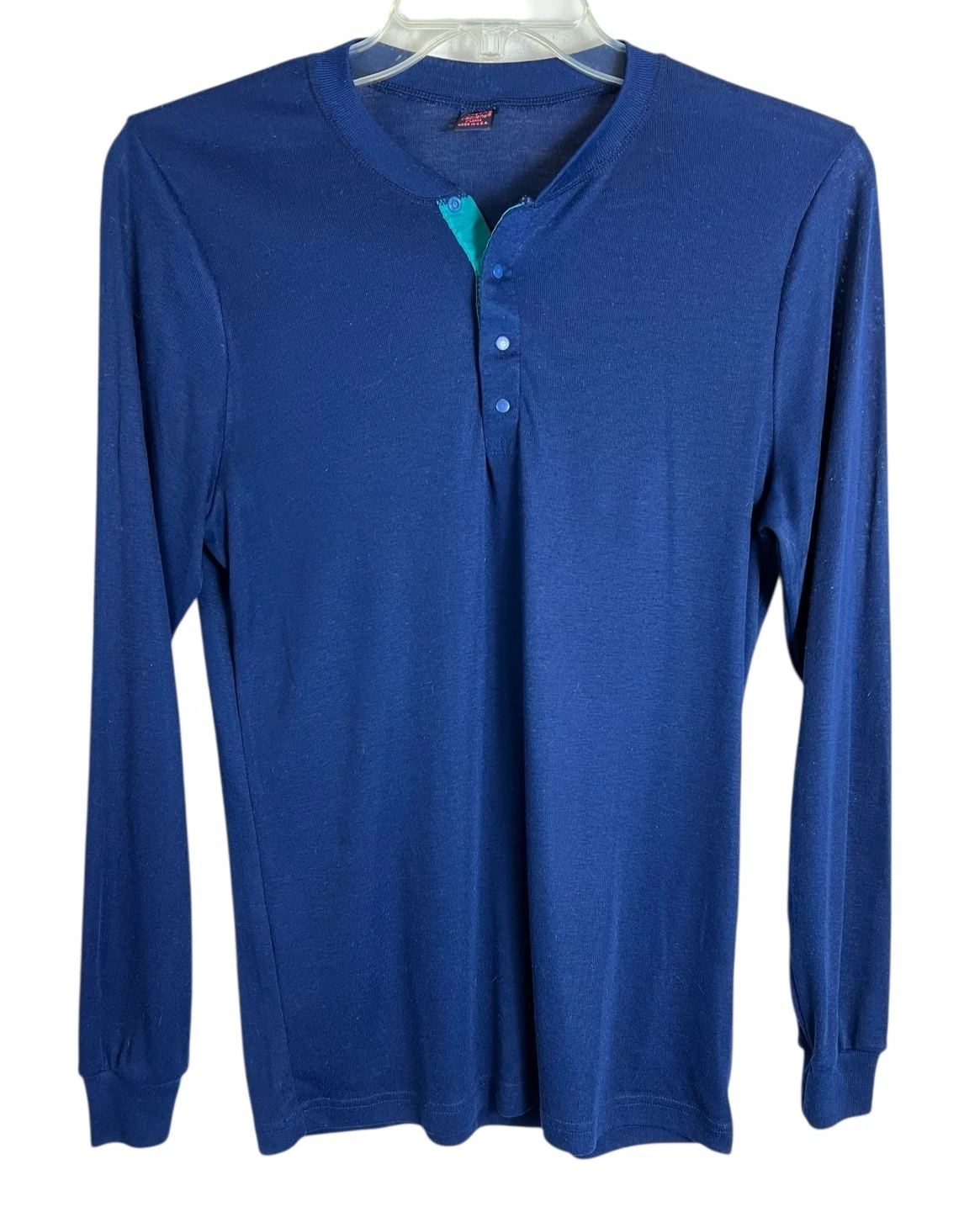 Patagonia Capilene Base Layer Long Sleeve Henley Knit Top Size XL Unisex Blue