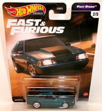 2021 HOT WHEELS PREMIUM FAST & FURIOUS FAST STARS DARK TURQUOISE 92 FORD MUSTANG