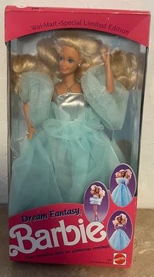 #ad 1990 Dream Fantasy Barbie Doll Walmart Special Limited Edition Mattel $30.00