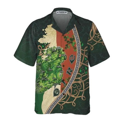 Lucky Leprechaun Beer Mug St Patrick's Day Hawaiian Shirt Green Irish Festival