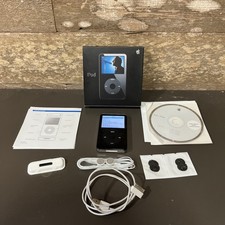 Apple iPod classic 5th Generation Black 60 GB W/ Box And Acc New Battery Tested