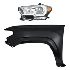 For Toyota Tacoma 16-17 2-Piece Kit (Driver Side Headlight, Front Driver Side