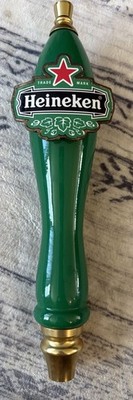 Heineken Red Star Pub Style Logo Beer Tap Handle 11.5  Nice Metal Logo! Rare!
